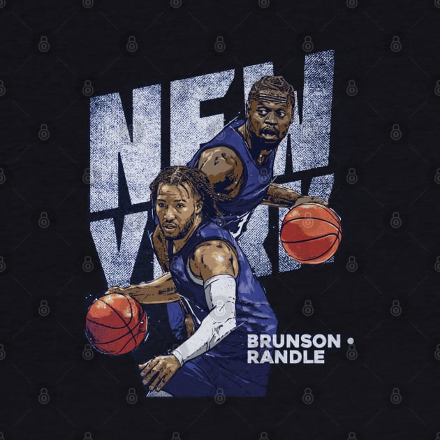 Jalen Brunson & Julius Randle New York Duo by danlintonpro